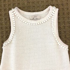 Sweater tank with detailing
